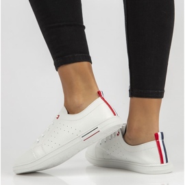 Läderskor Filippo DP3508 / 22 Wh vita 2