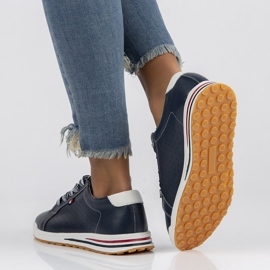 Läderskor Filippo DP3509 / 22 Nv marinblå 2