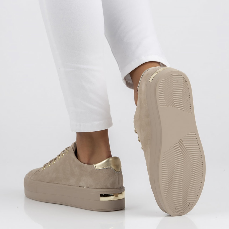 Läderskor FILIPPO DP3533 / 22 Beige 2