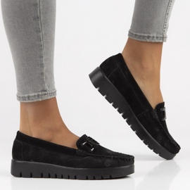 Lädermockasiner Filippo DP3334 / 22 Bk svart 2