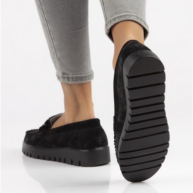 Lädermockasiner Filippo DP3334 / 22 Bk svart 1