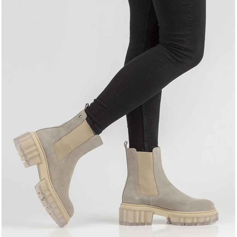 Grå Filippo 30328 stövlar i mocka 2