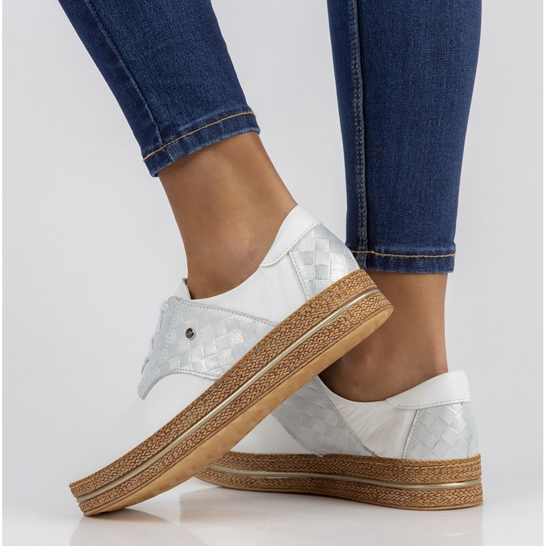 Läderskor Filippo 10123 vit 1