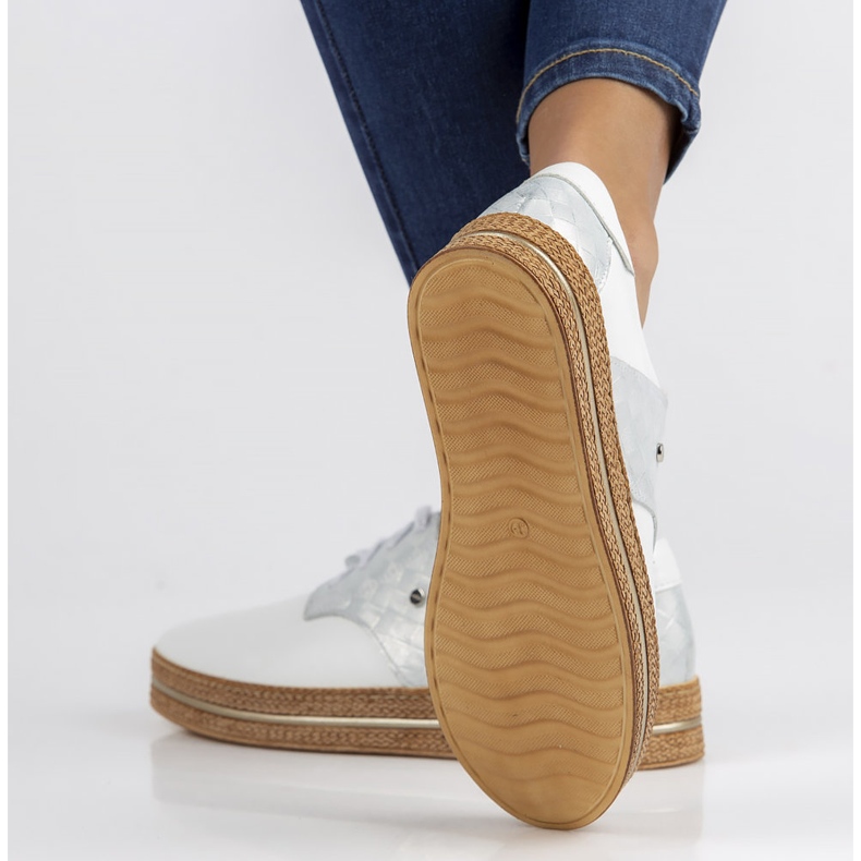 Läderskor Filippo 10123 vit 2