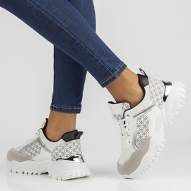 Sneakers Filippo BB116 vit och svart 2