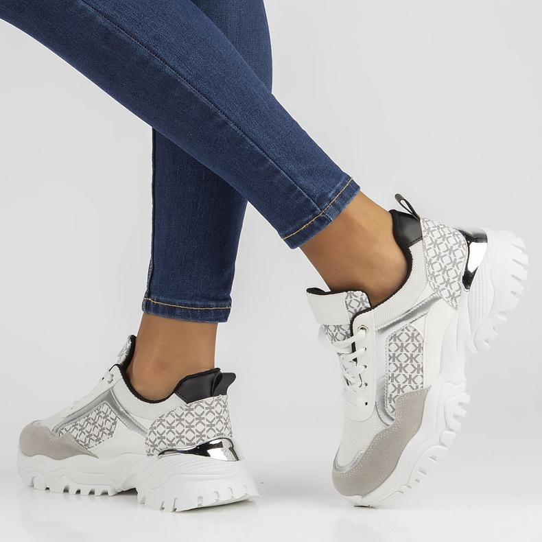 Sneakers Filippo BB116 vit och svart 2