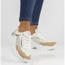 Sneakers Filippo BB116 vit och beige 1