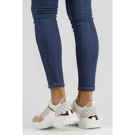 Sneakers Filippo BB116 vit och beige 2