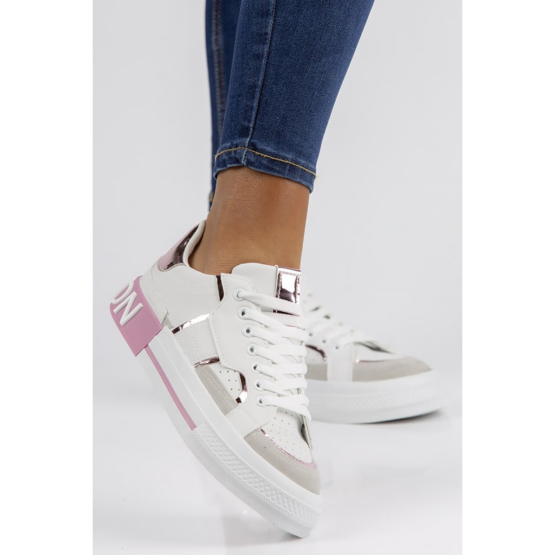 Filippo GG599 rosa sneakers vit mångfärgad 1