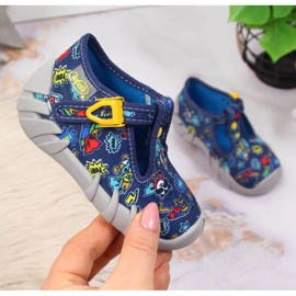 Befado Jr BEF2M marinblå tofflor 1