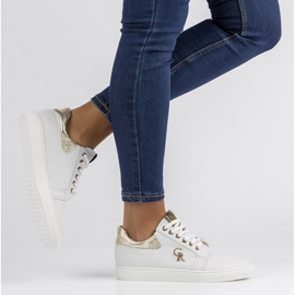 Lädersneakers Filippo 128 vita 1