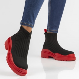 Filippo 6850 röda stövlar svart 1