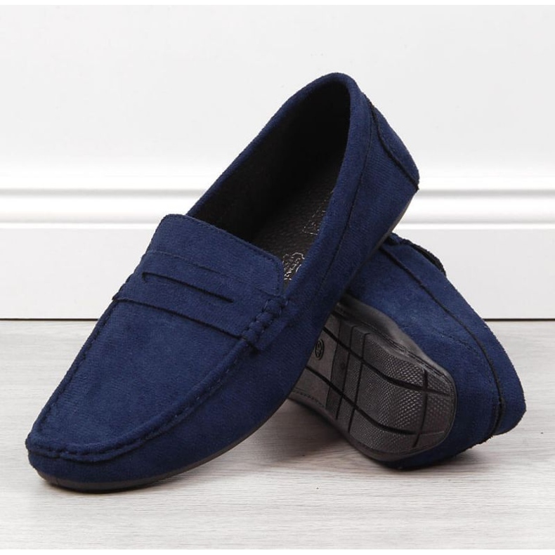 Slip on loafers M EVE340B marinblå 2