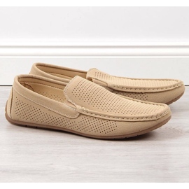 Loafers genombruten slip on News M EVE341 beige 1