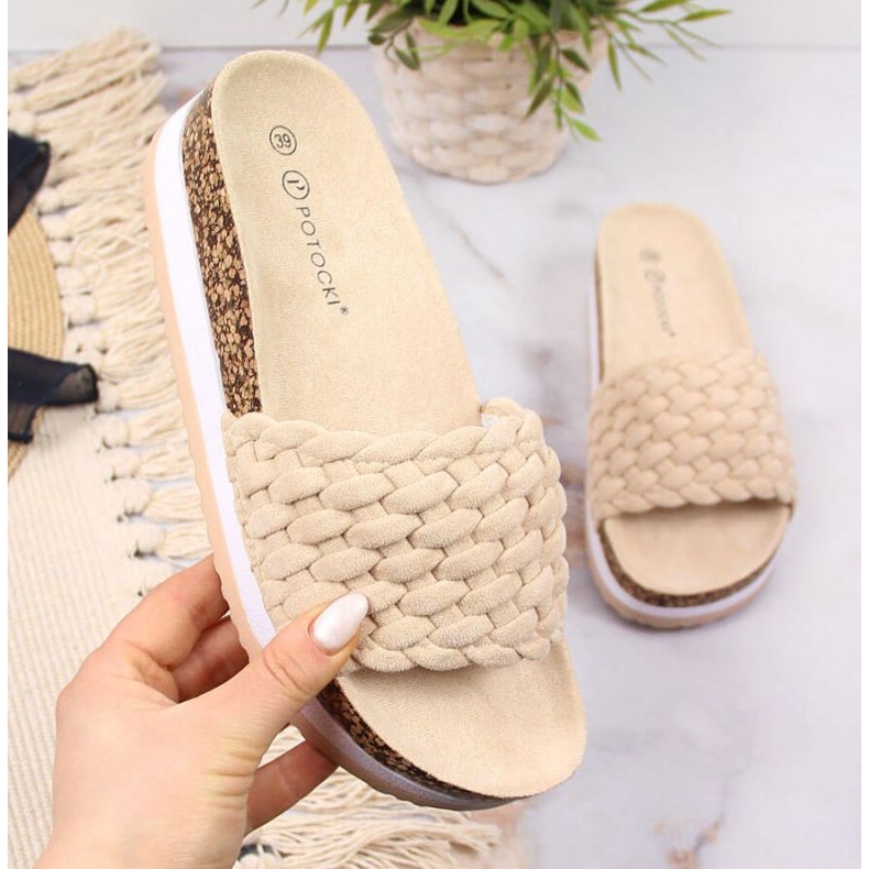 Potocki W WOL66B beige plattformstofflor 1