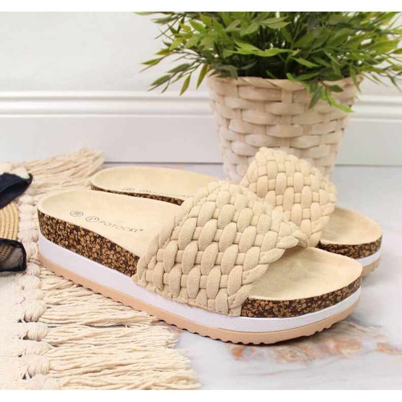 Potocki W WOL66B beige plattformstofflor 2