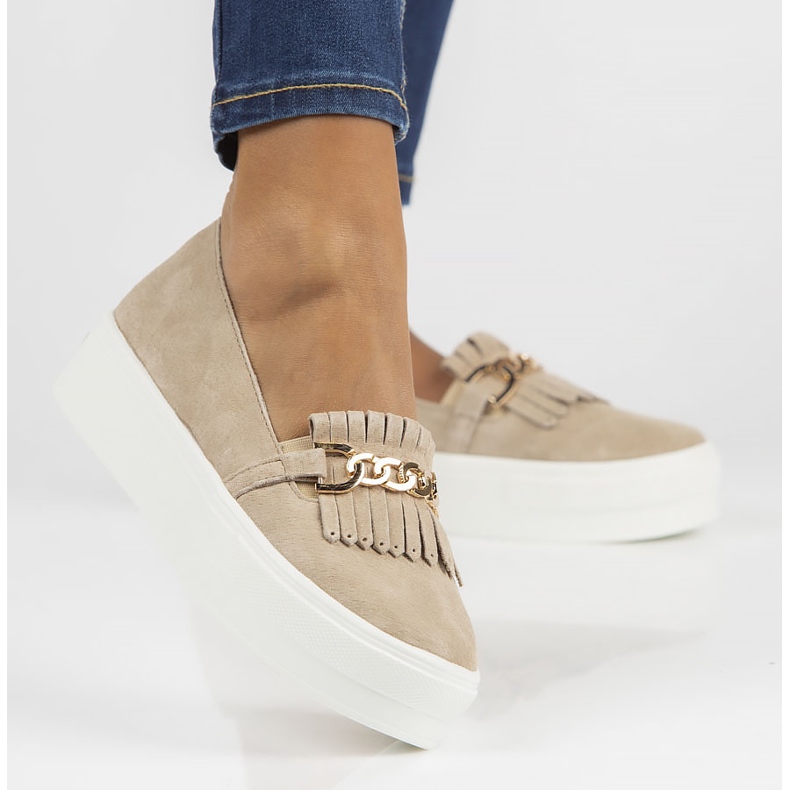 Läderskor Filippo DP3532 / 22 Be beige 1