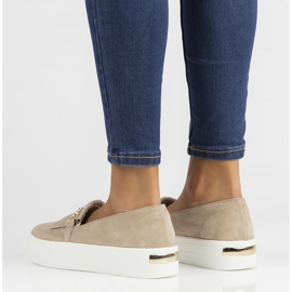 Läderskor Filippo DP3532 / 22 Be beige 2