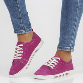 Läderskor Filippo DP3507 / 22 Fh fuchsia rosa 1
