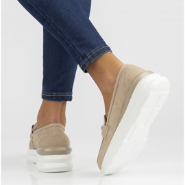 Läderskor Filippo DP3504 / 22 Be beige 1