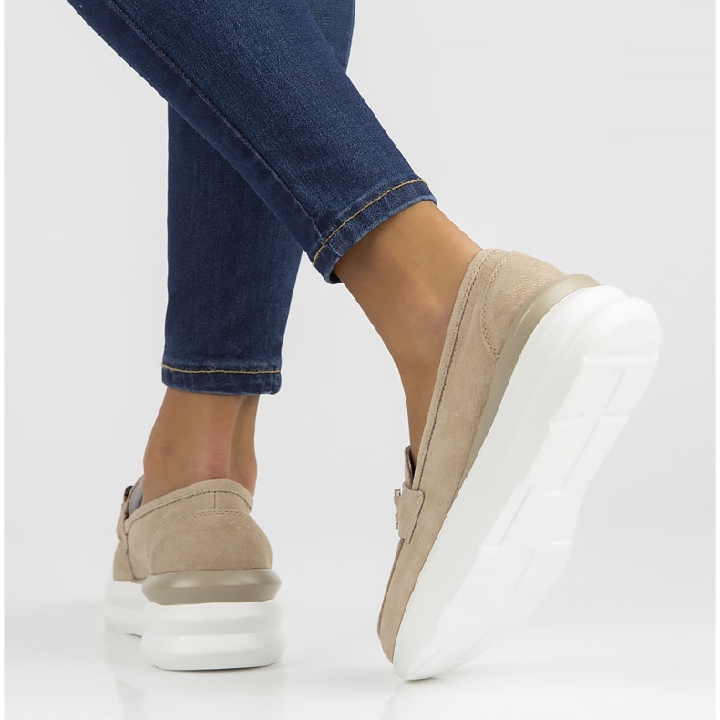 Läderskor Filippo DP3504 / 22 Be beige 1