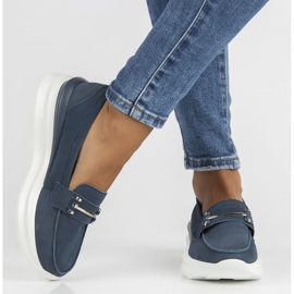 Läderskor Filippo DP3504 / 22 Nv marinblå 2