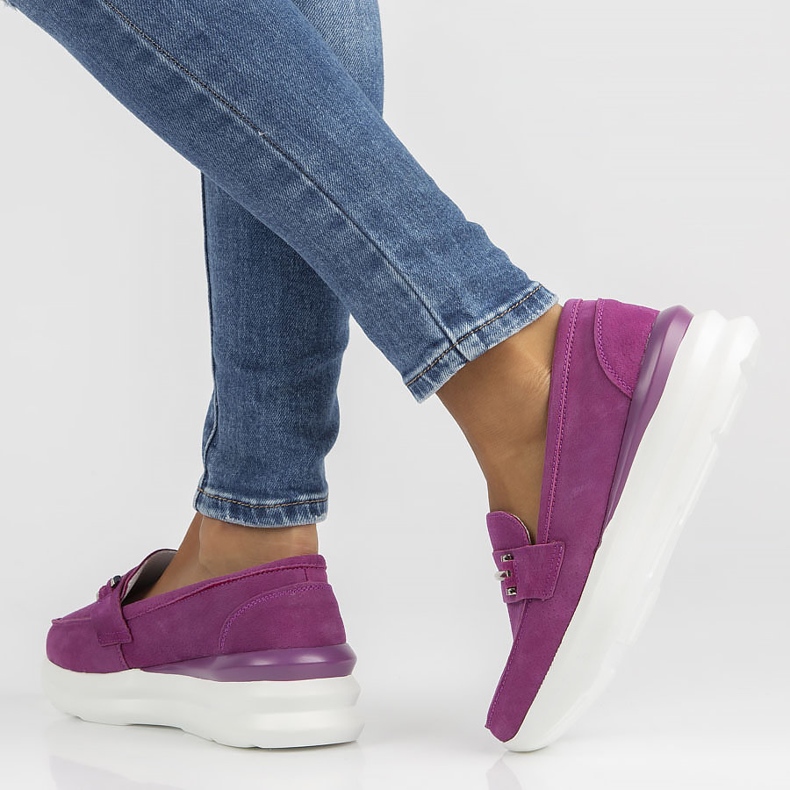 Läderskor Filippo DP3504 / 22 Fh fuchsia rosa 1