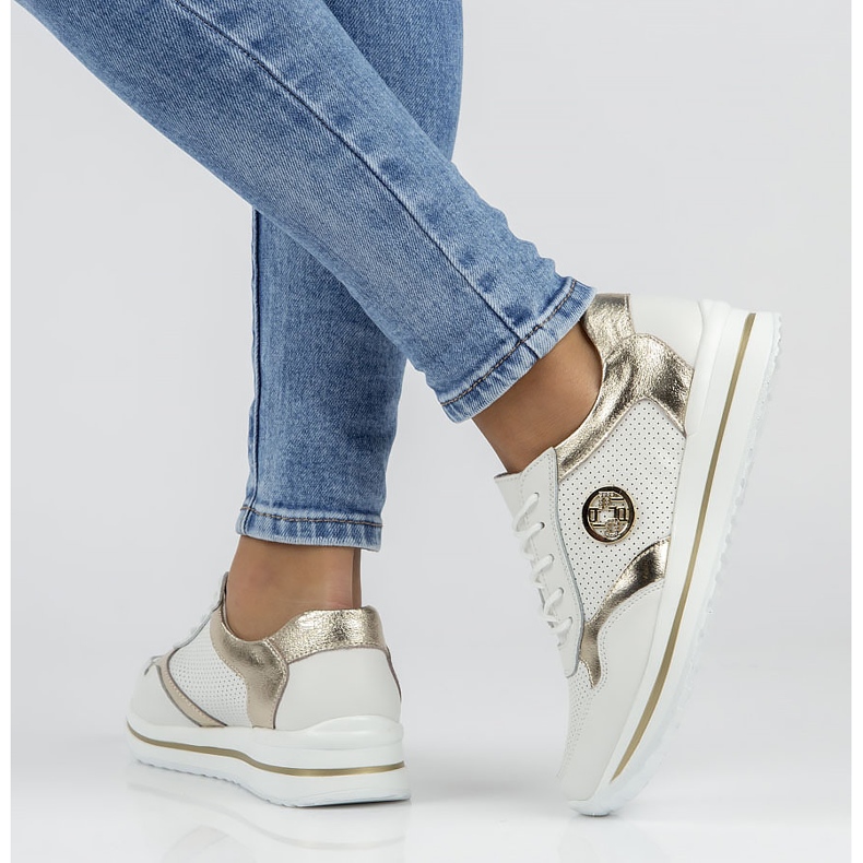 Lädersneakers Filippo DP3544 / 22 Wh Go vita 1