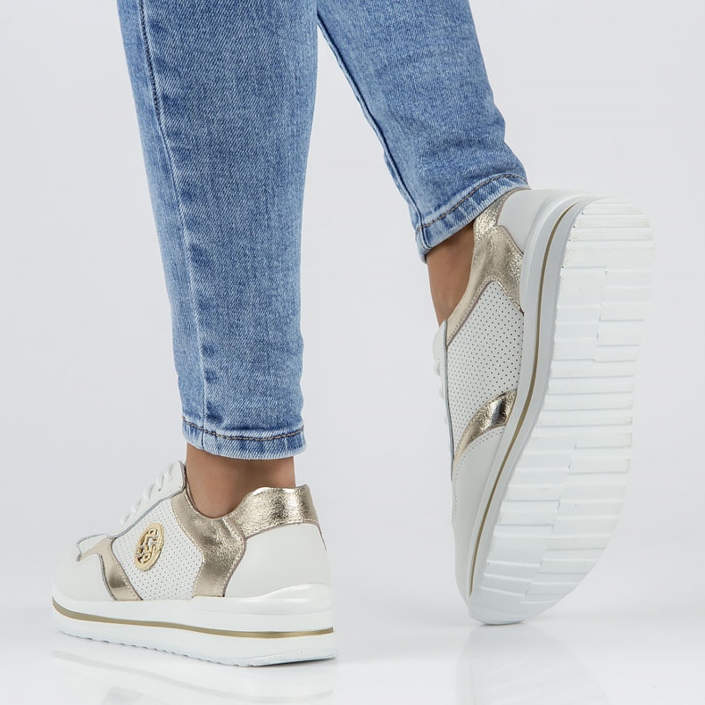 Lädersneakers Filippo DP3544 / 22 Wh Go vita 2