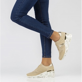 Läder Sneakers Filippo DP3550 / 22 Be beige 2