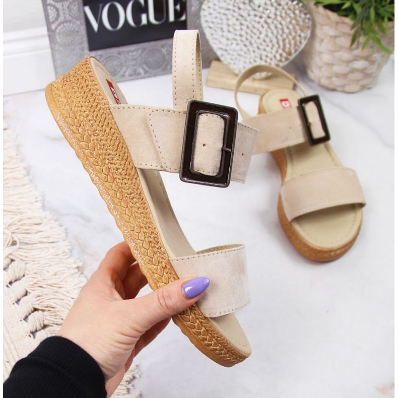 Kilsandaler Big Star W JJ276032 beige 1