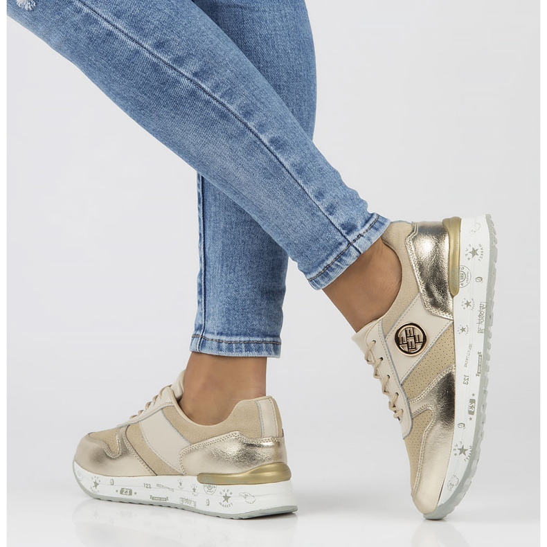 Läder Sneakers Filippo DP3542 / 22 Be beige 2