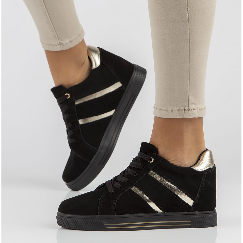 Läder Sneakers Filippo DP3549 / 22 Bk svart 2