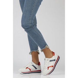 Läder Sneakers Filippo DP2004 / 22 Wh vit 1