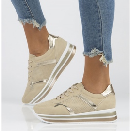 Läder Sneakers Filippo DP2004 / 22 Be beige 1