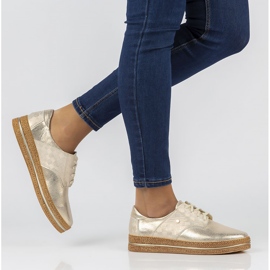 Läderskor Filippo 10123 guld gyllene 1