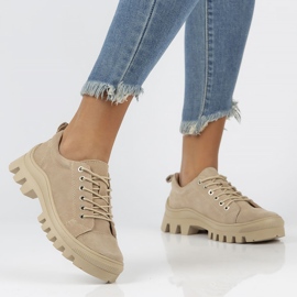 Lädersneakers FILIPPO DP3522 / 22 Beige 1