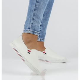 Läderskor FILIPPO DP066 / 22 Wh vita 1