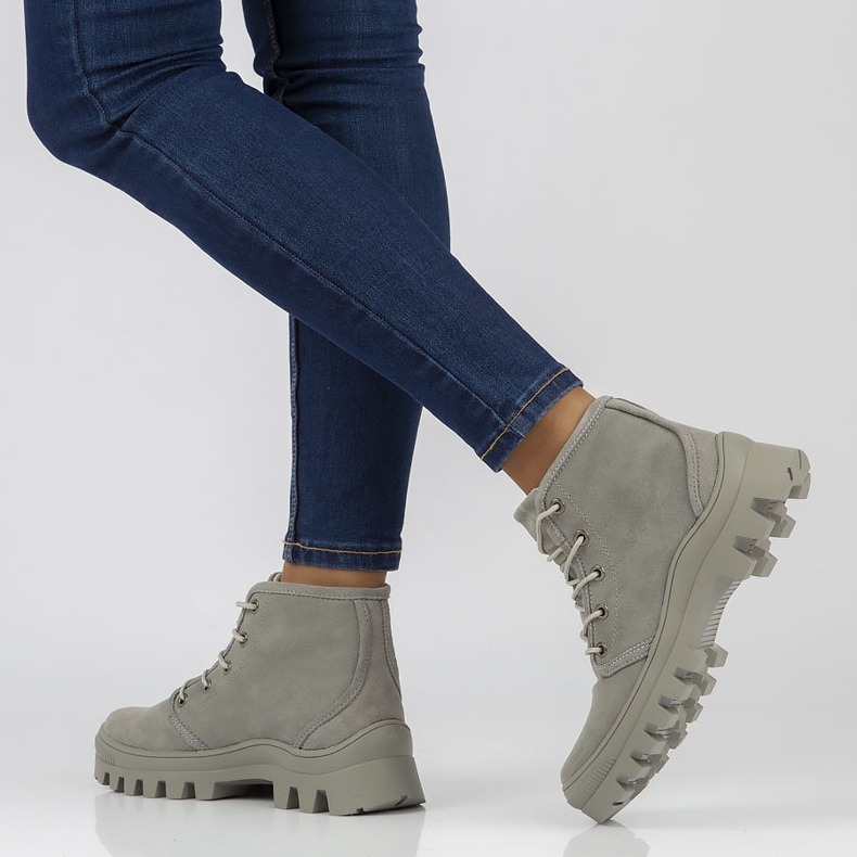 Läder Sneakers Filippo DBT3523 / 22 Gr grå 1