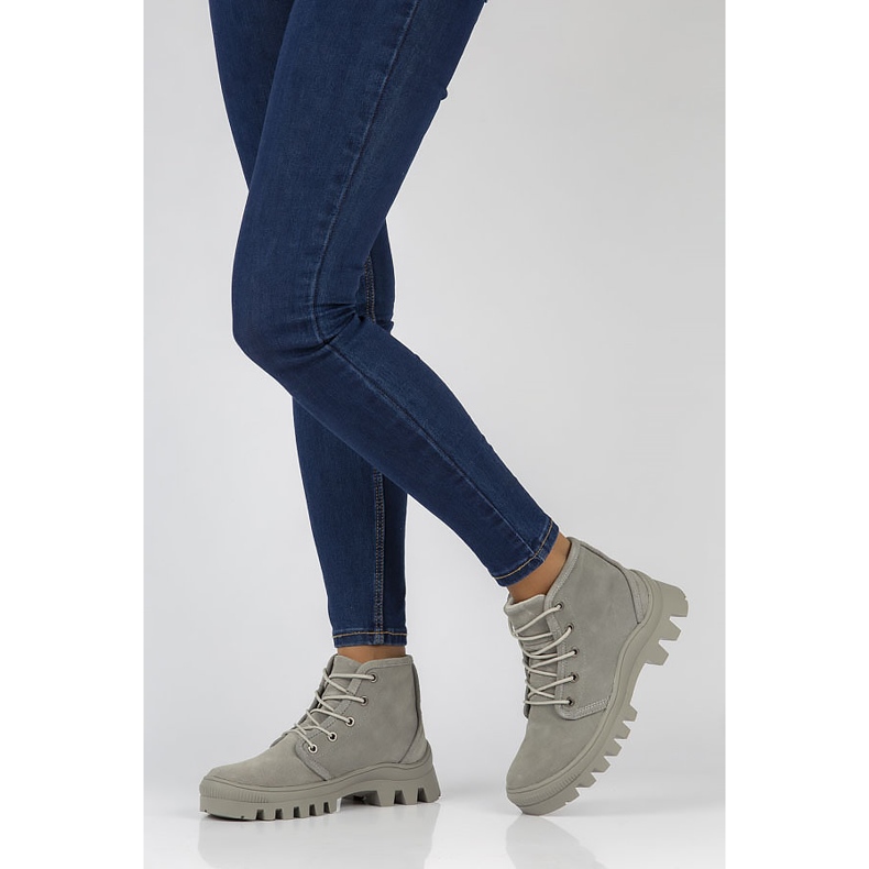 Läder Sneakers Filippo DBT3523 / 22 Gr grå 2