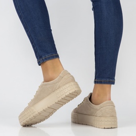 Lädersneakers FILIPPO DP3527 / 22 Beige 2