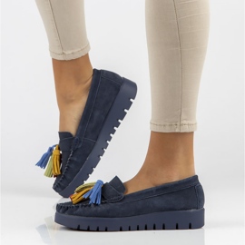 Läderskor Filippo DP3535 / 22 Nv marinblå 1