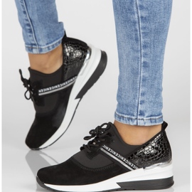 Lädersneakers Filippo DP1388 / 22 Bk svarta 1