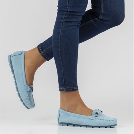 Läder loafers Filippo DP3613 / 22 Bl blå 1