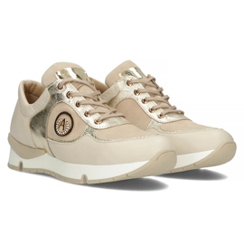 Lädersneakers Filippo 141 beige 2