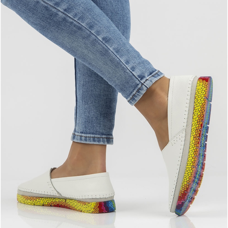 Läderskor Filippo DP1213 / 22 Wh vita 1