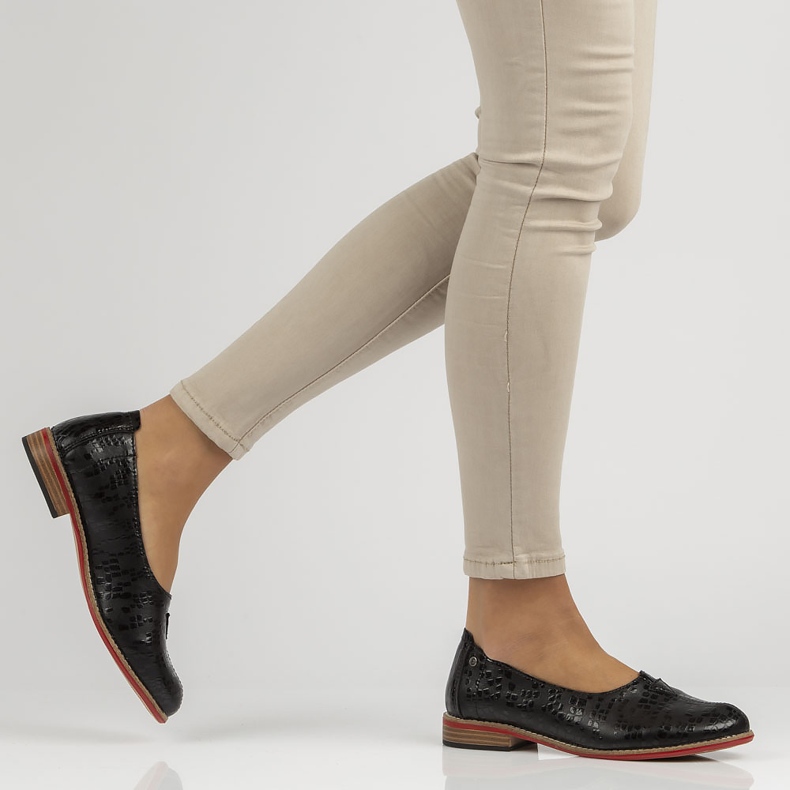 Läderskor Filippo DP3545 / 22 Bk svarta 2