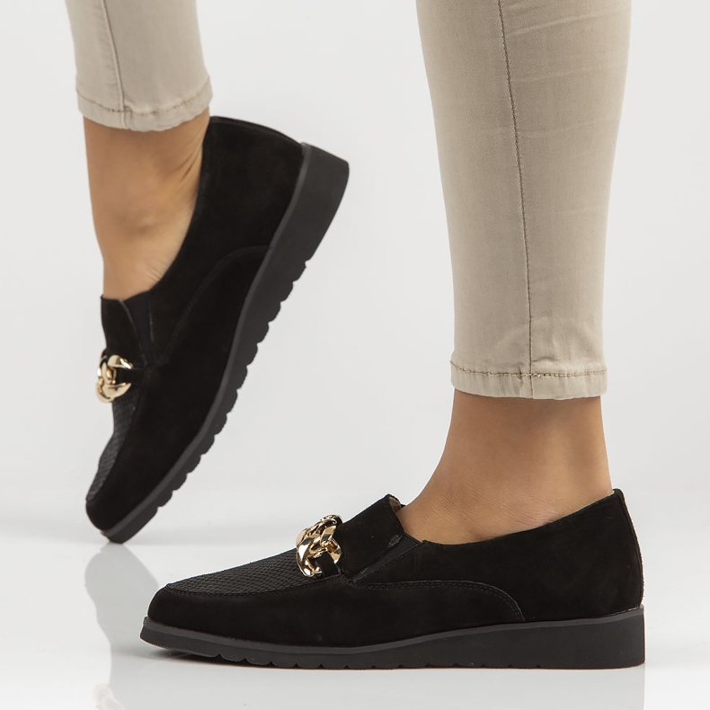 Läderskor Filippo DP3696 / 22 Bk svart 1