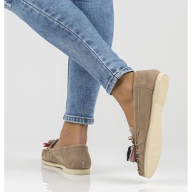 Läder loafers Filippo DP3512 / 22 Be beige 1