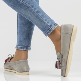 Läder loafers Filippo DP3512 / 22 Gr grå 1